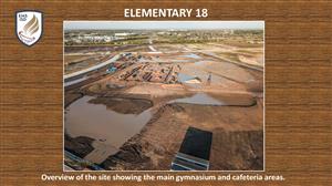 aerial view of construction site